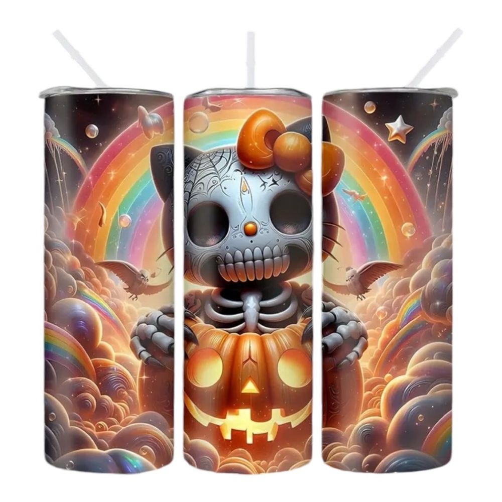 ‼️$7‼️ 🆕 Hello Kitty “Day of the Dead” Stainless Steel Insulated Tumbler - 20oz
